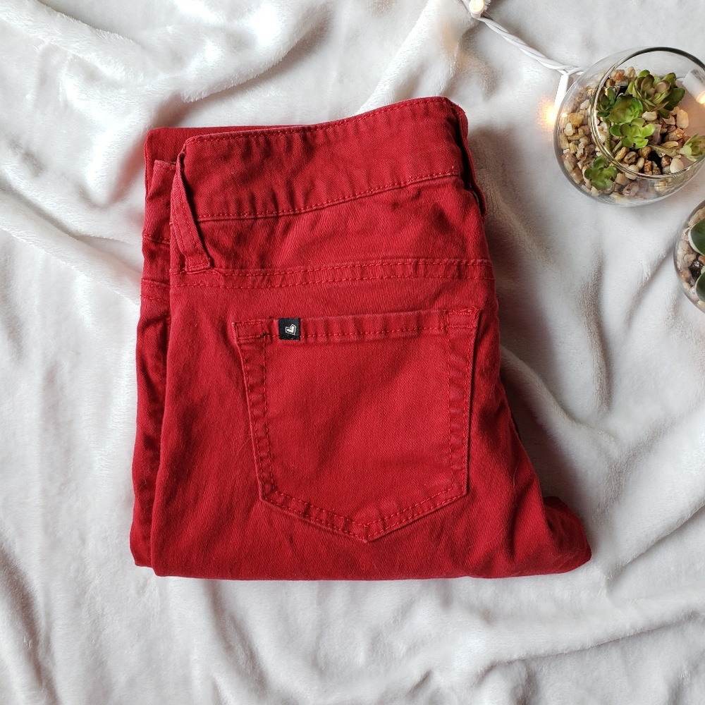 🌱 LOVEsick Red Colored Skinny Jeans